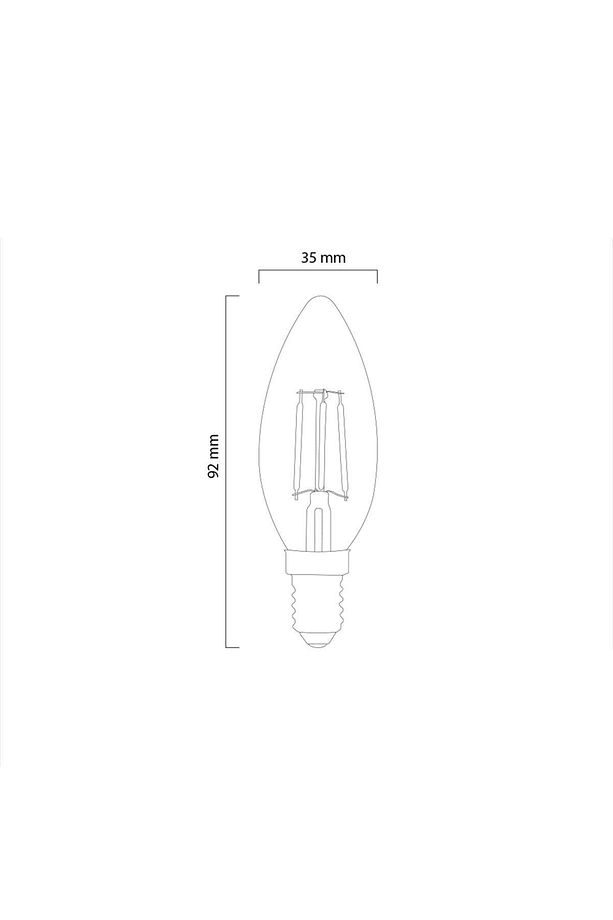 Aydınlatma 4w E14 Rustik Led Ampul 10'lu Paket E14-kb - 4