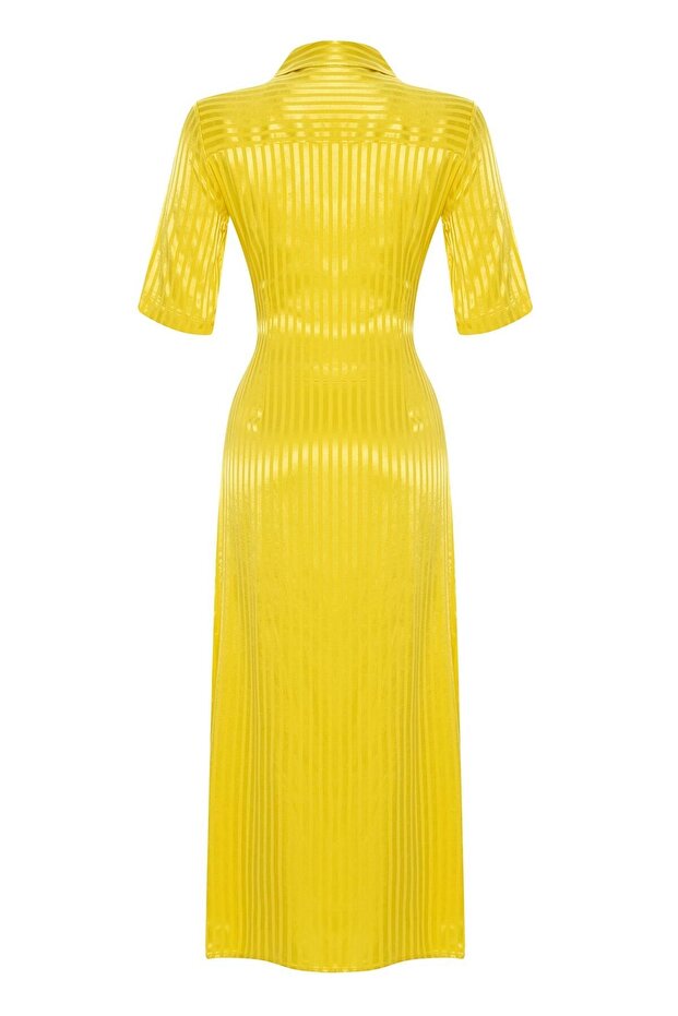 Buttoned Midi Dress - 6