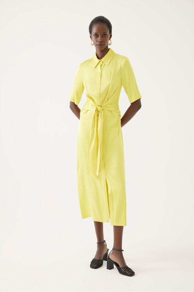 Buttoned Midi Dress - 1