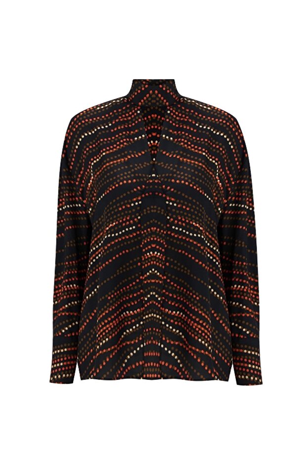 Boyun Detaylı Bluz - 7