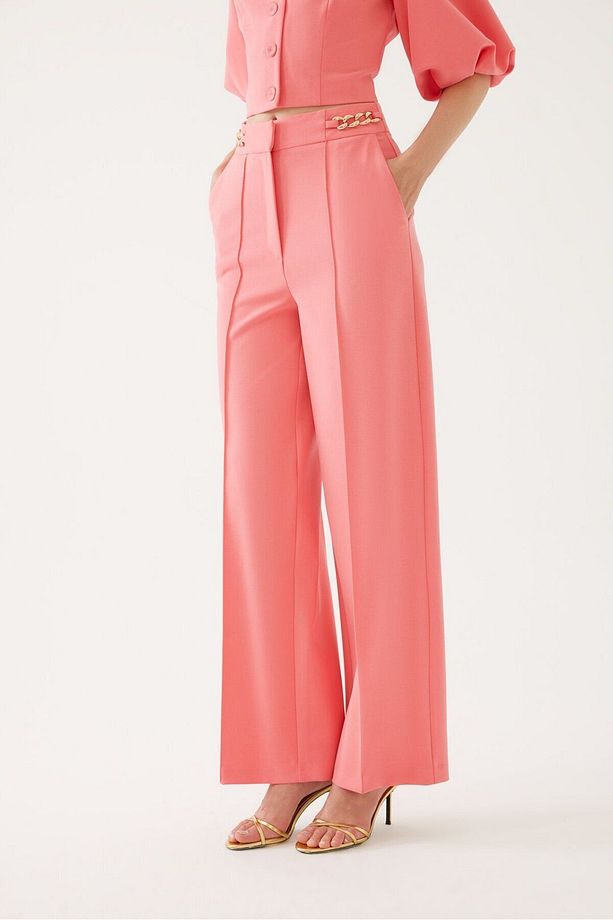 Gold Zincir Detaylı Pantolon - 5