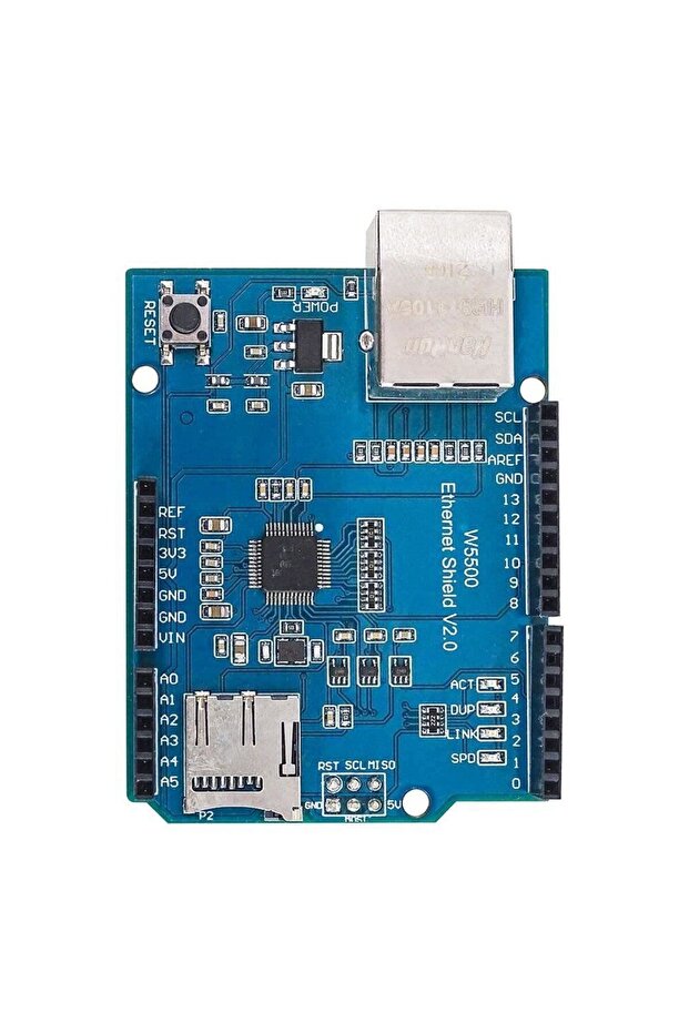 Arduino Ethernet Shield Wiznet W5500 3.3V SPI TCP/IP UDP Network Ağ Lan Haberleşme İnternet Iot - 6