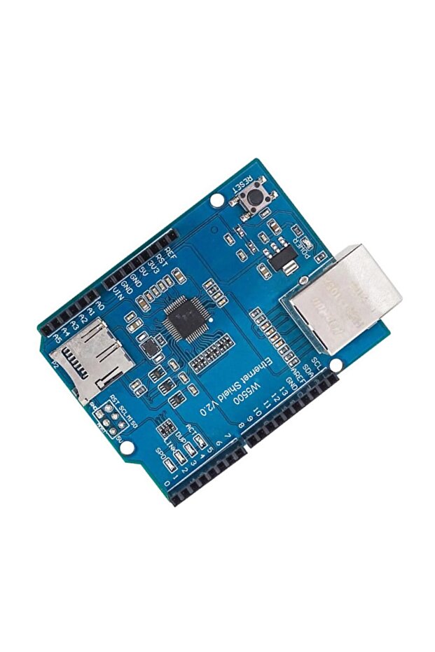 Arduino Ethernet Shield Wiznet W5500 3.3V SPI TCP/IP UDP Network Ağ Lan Haberleşme İnternet Iot - 7