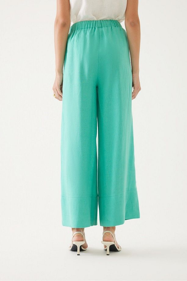 Mint Bağcık Detaylı Rahat Pantolon - 4