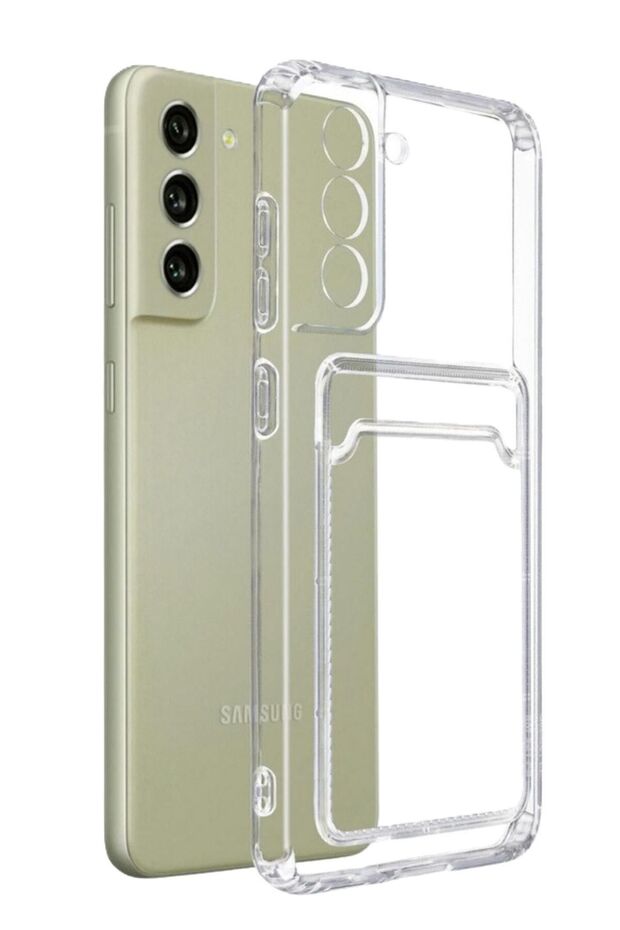 Samsung Galaxy S22 Case Shock Absorbing Corner Protection Silicone Cover with Card Holder Wallet