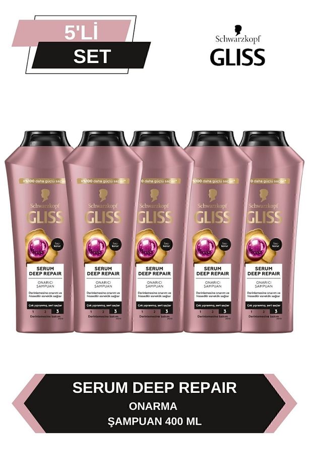 Serum Deep Repair Onarıcı Şampuan 400 ml x 5 Adet - 1
