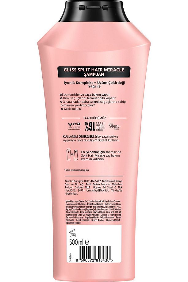 Schwarzkopf Glıss Splıt Haır Mıracle Şampuan 500 Ml - 3