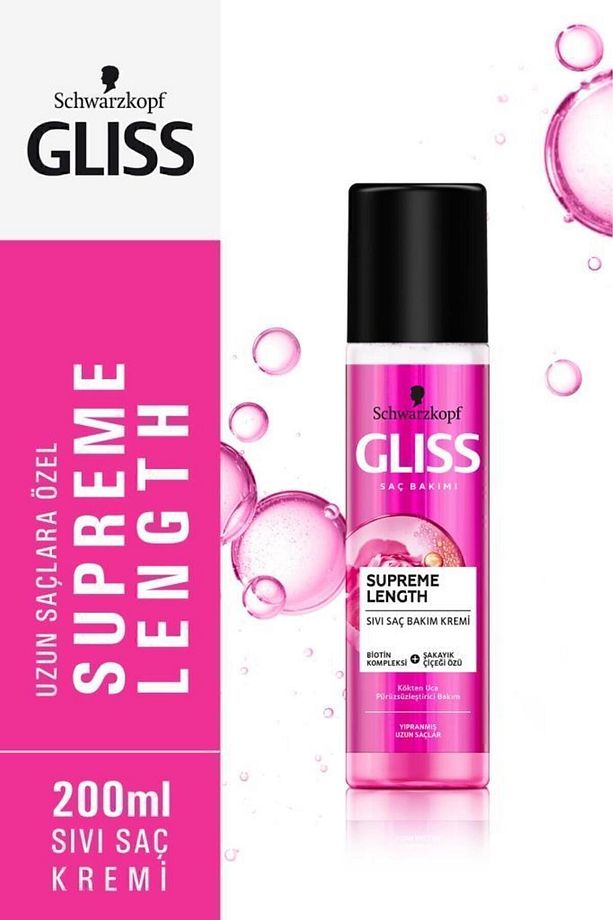 Supreme Length Uzun Saçlara Özel Durulanmayan Sıvı Saç Kremi 200 ml X 2 Adet - 2