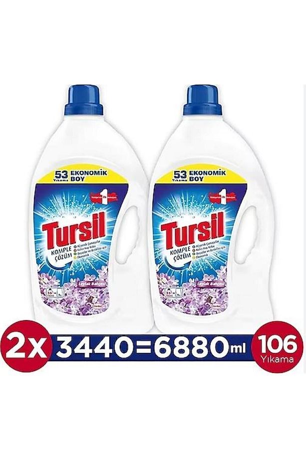Sıvı Çamaşır Deterjanı 2x 3440ml (106 YIKAMA) Leylak Bahçesi - 1