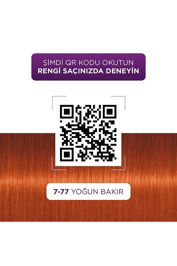 Göz Alıcı Renkler 7-77 Yoğun Bakır Saç Boyası - 3