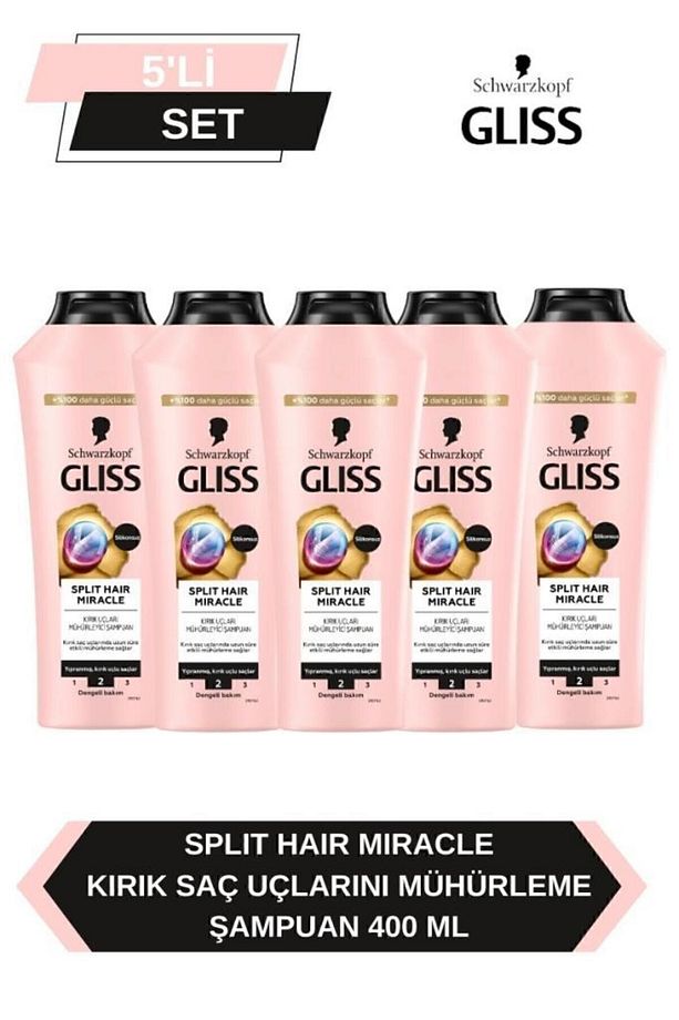 Split Hair Miracle Şampuan 400 Ml x 5 Adet - 1