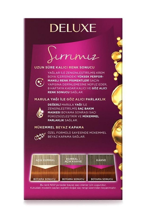 Deluxe 7-77 Yoğun Parlak Bakır X 2 Adet Saç Boyası - 3
