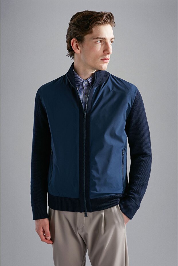 MEN'S ZIPPED PULLOVER C.W. WOOL - 1