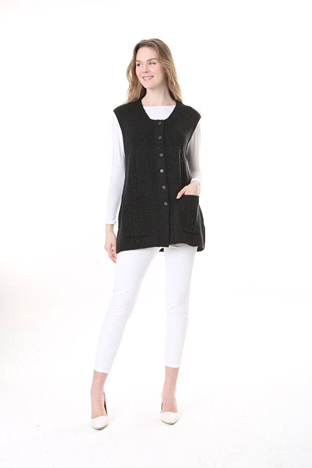 Triko Harttuş Yelek - 2