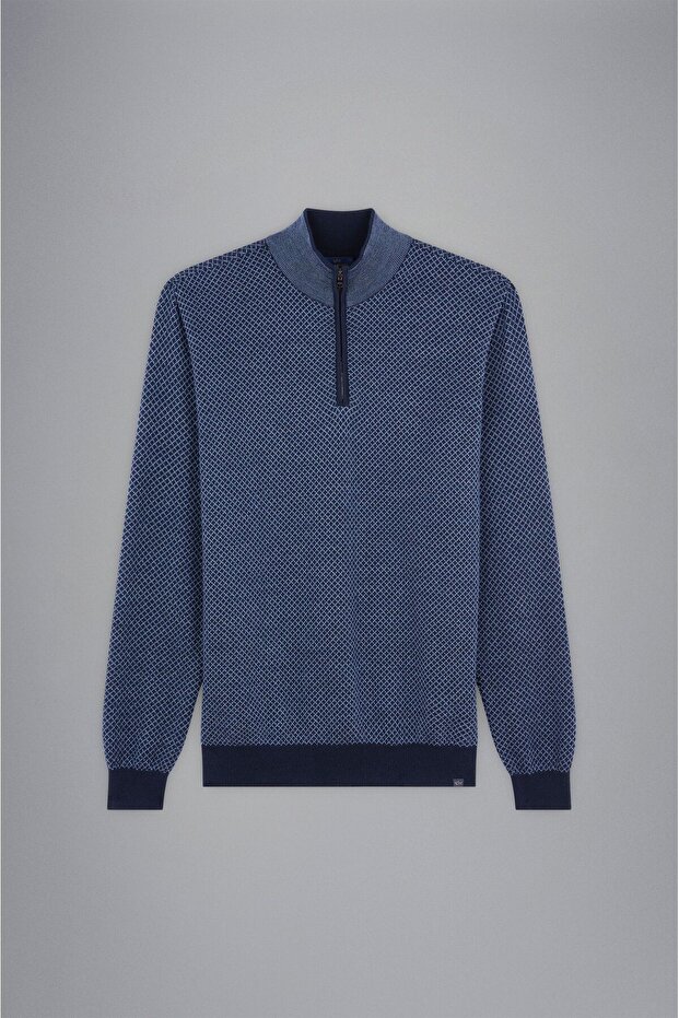 MEN'S ZIPPED PULLOVER C.W. WOOL - 5