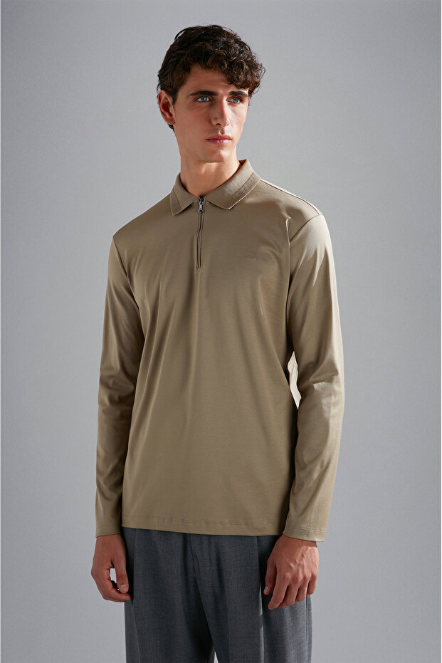 MEN'S KNITTED POLOSHIRT C.WCOTTON