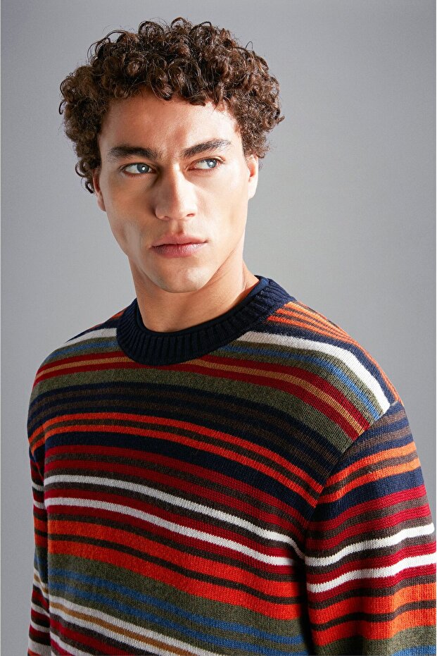MEN'S KNITTED ROUNDNECK C.W. WOOL - 3