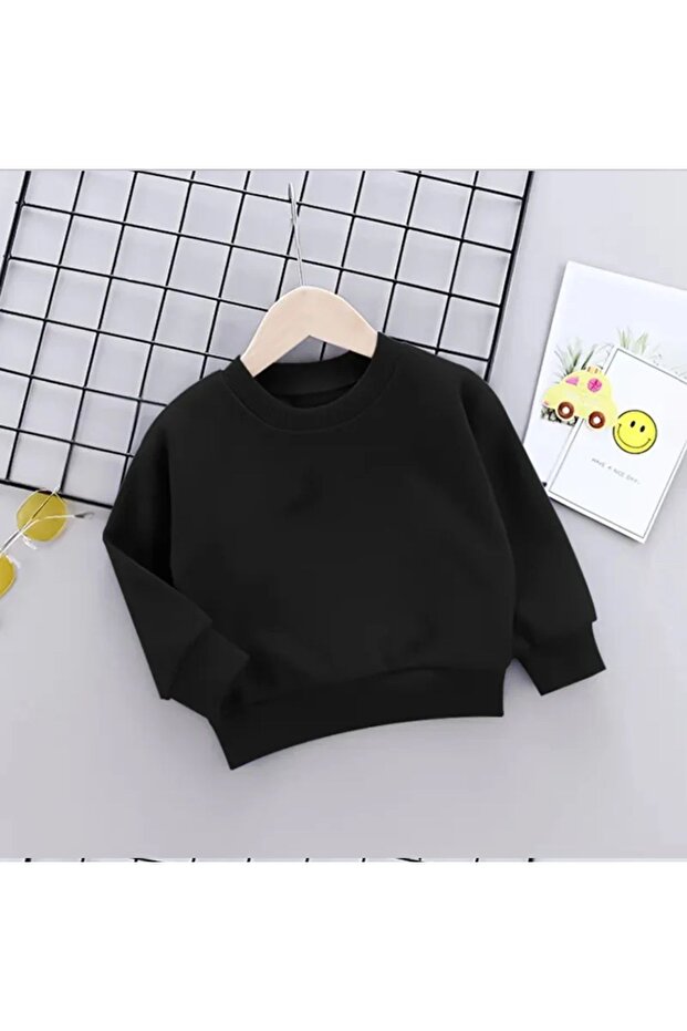 Çocuk Basıc Sweatshirt - 1