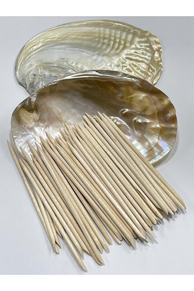 Wooden Meat Pusher 40pcs Manicure Stick