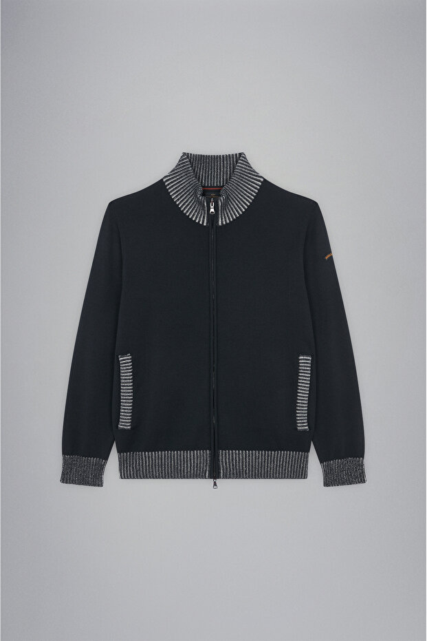 MEN'S ZIPPED PULLOVER C.W. WOOL - 5