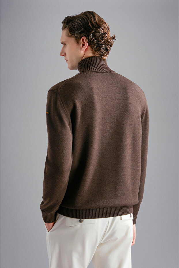 MEN'S WOOLLEN TURTLENECK - 2