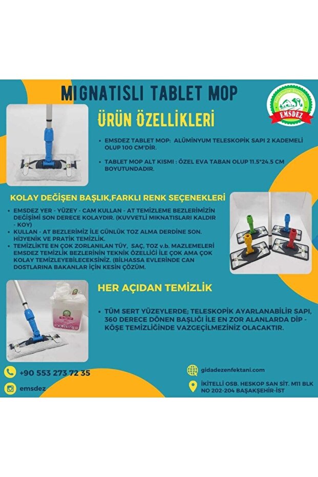 Mıknatıslı Tablet Mop - 7