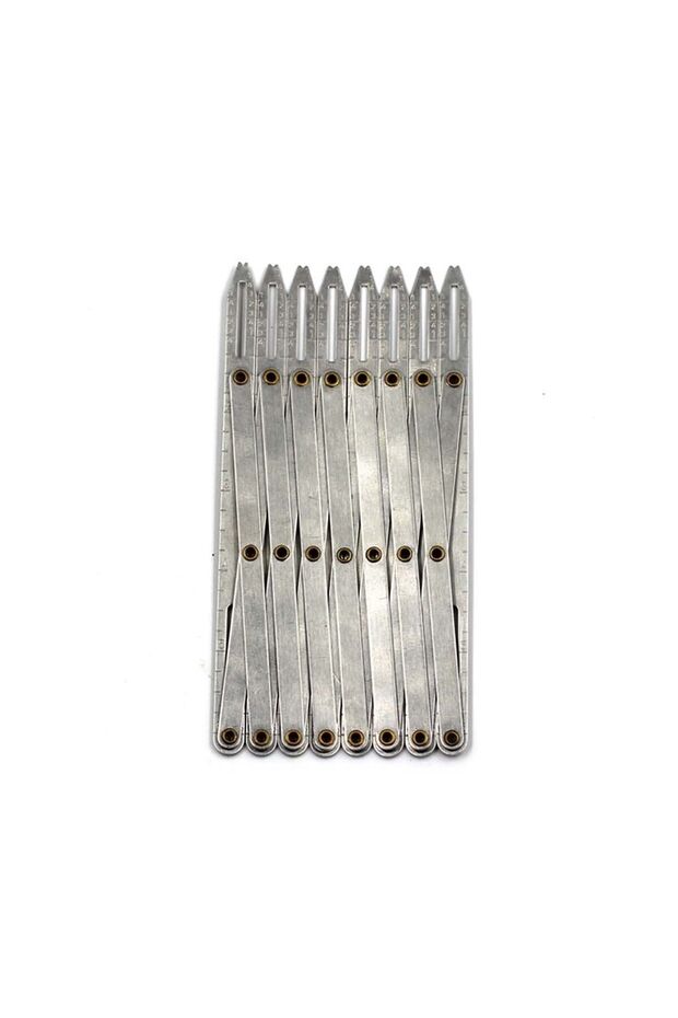 Sewing Button Eyelet Buttonhole Paper File Fabric Equal Distance Measuring Marking Tool Ruler - 4