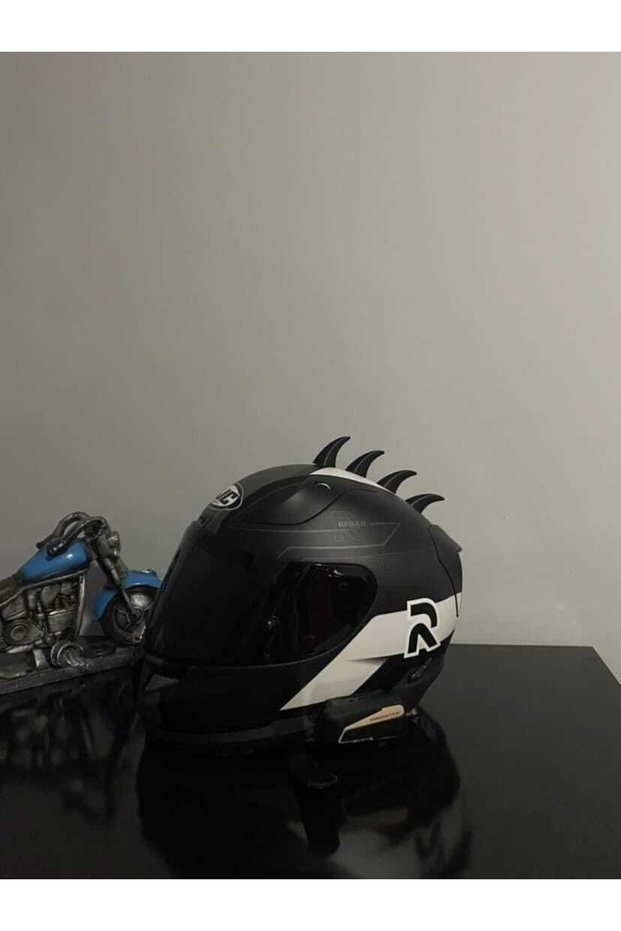 Horn for Motorcycle Helmet - Devil Horn - Dragon Back - Helmet Ornament 4 Pieces Same Size