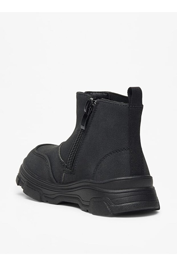 أحذية صلبة عالية القطع مع سحاب للإغلاق - 2