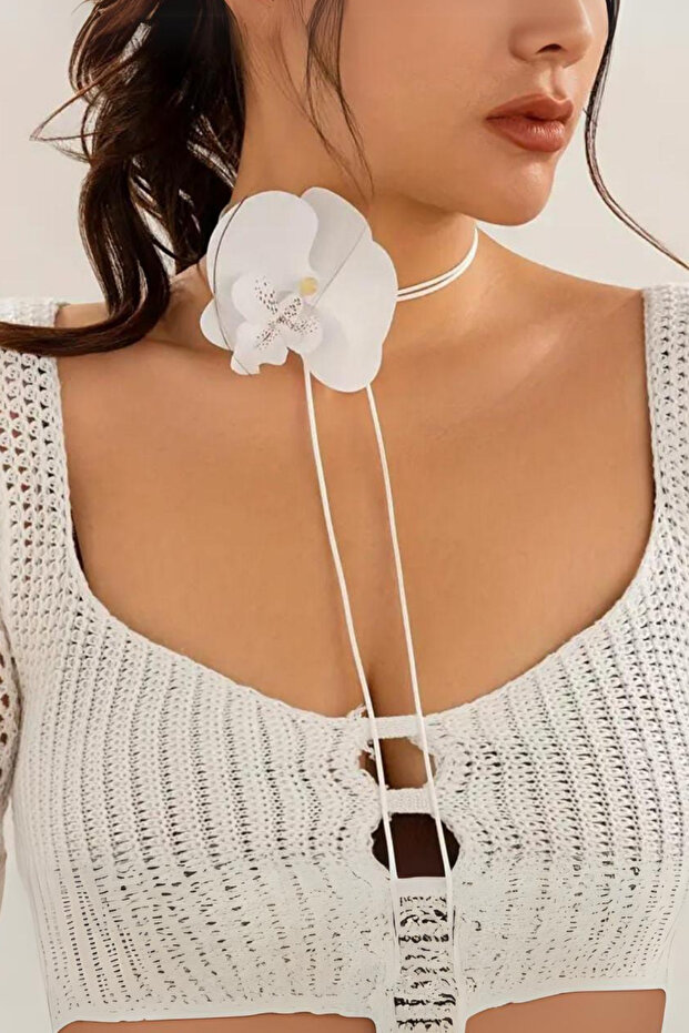 Orkide Choker Kolye - 1