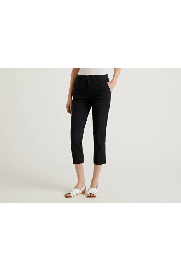 Woman's black Transitional chino