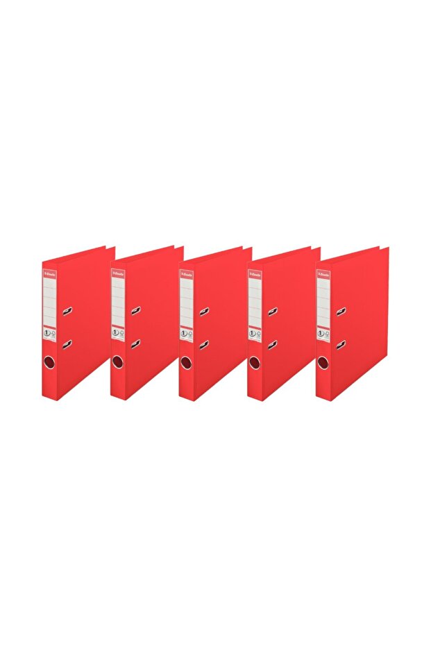 مجلد بلاستيكي ضيق (9945) أحمر 5 عبوات - 1