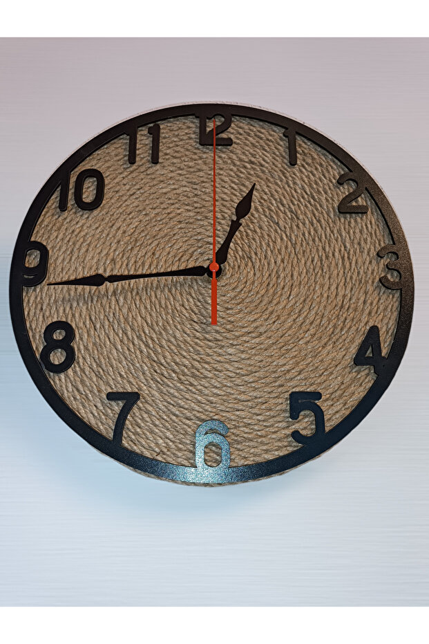 Wicker String Decorative Wall Clock - 3