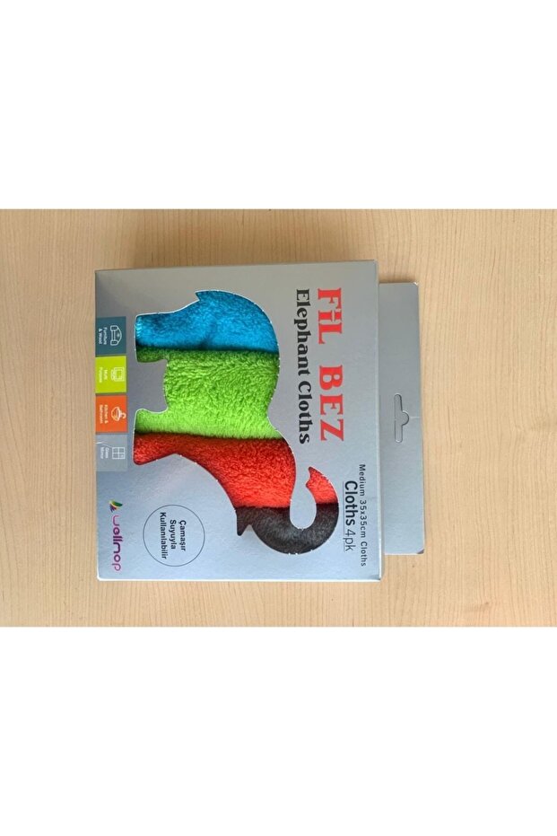قطعة قماش تنظيف من الألياف الدقيقة مكونة من 4 قطع متعددة الأغراض - 1
