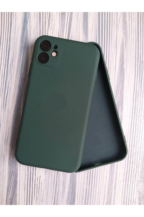 Iphone 11 Uyumlu Kamera Korumalı Lansman Içi Kadife Silikon Logolu Telefon Kılıfı - 1