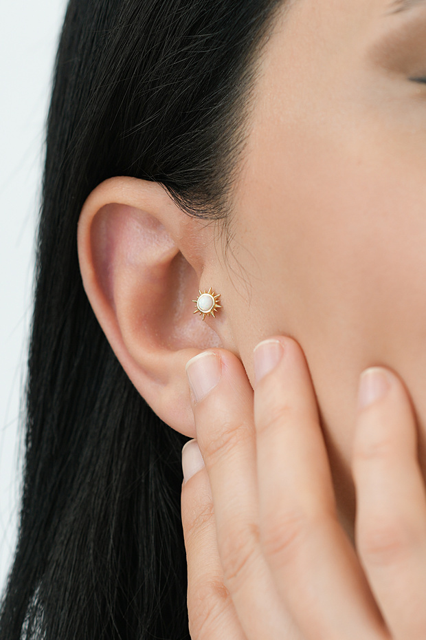 Altın Sedefli  Piercing - 4