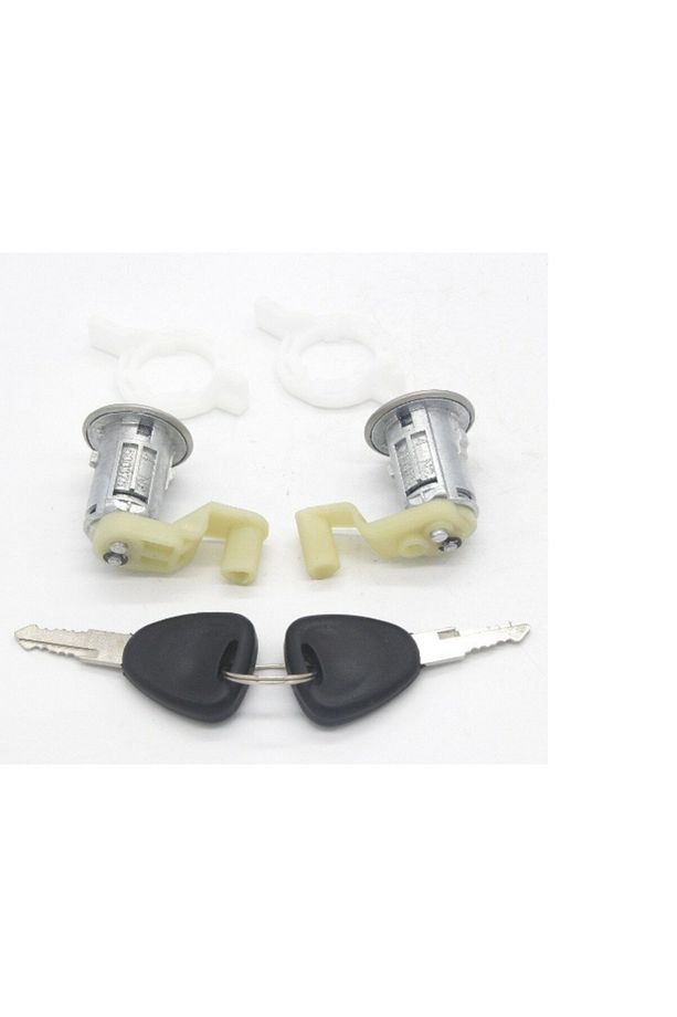 Renault Clio 2 - Uyumlu II Kapı Kilit Şifre Takımı - 7701472806 - İthal - 1