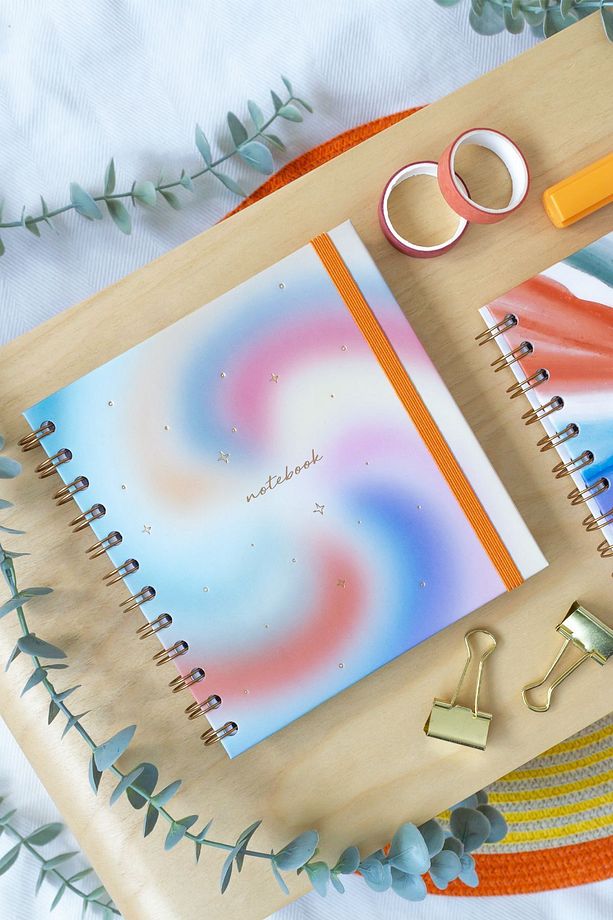 15x15 cm Kare 2'li Set Spiralli Süresiz Planlayıcı Ajanda ve Defter - 6