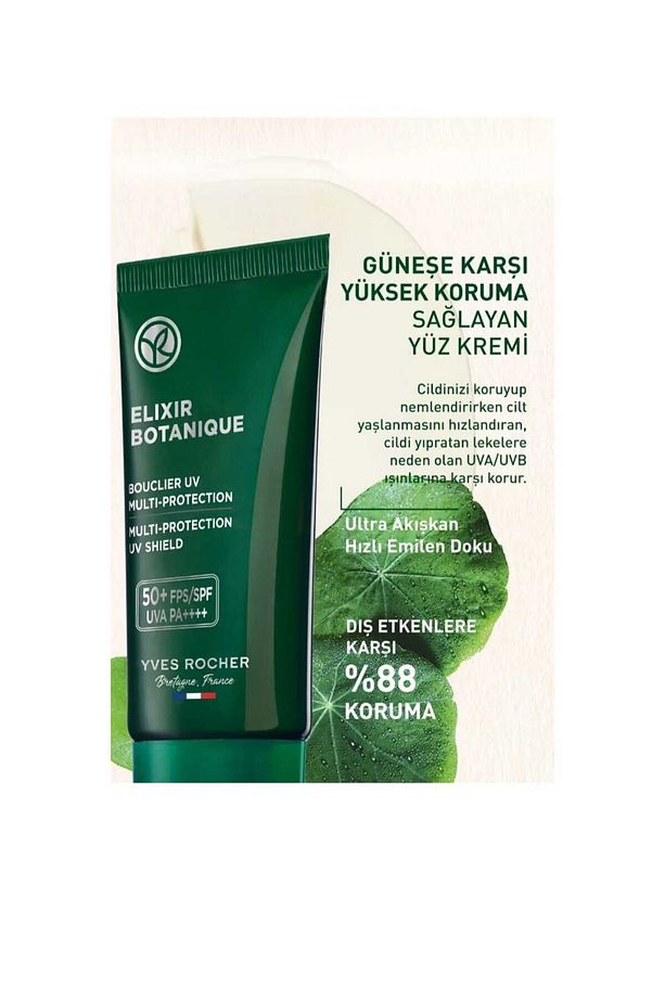 50+ SPF Yüz Kremi - Yaşlanma Karşıtı Bitkisel Antioksidan Bakım / Elixir Botanique - 3