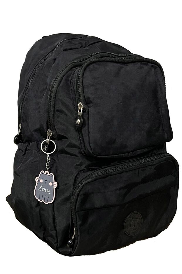Crinkle Backpack Waterproof Fabric Large Size Multi-Compartment School and Travel Crinkle Backpack