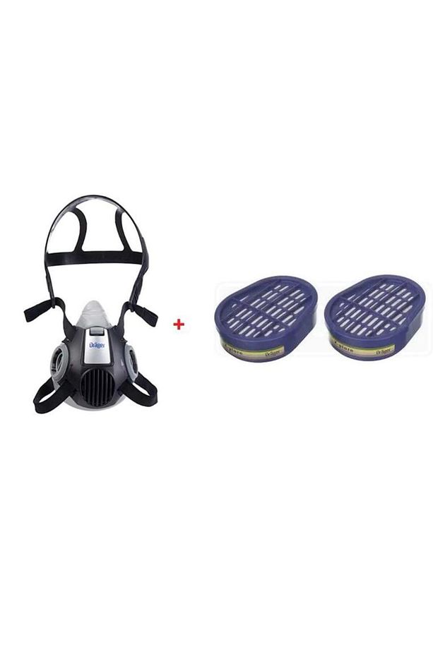 Drager Xplore 3300 Yarım Yüz Maskesi + 6738816 Abek Filtre - 1