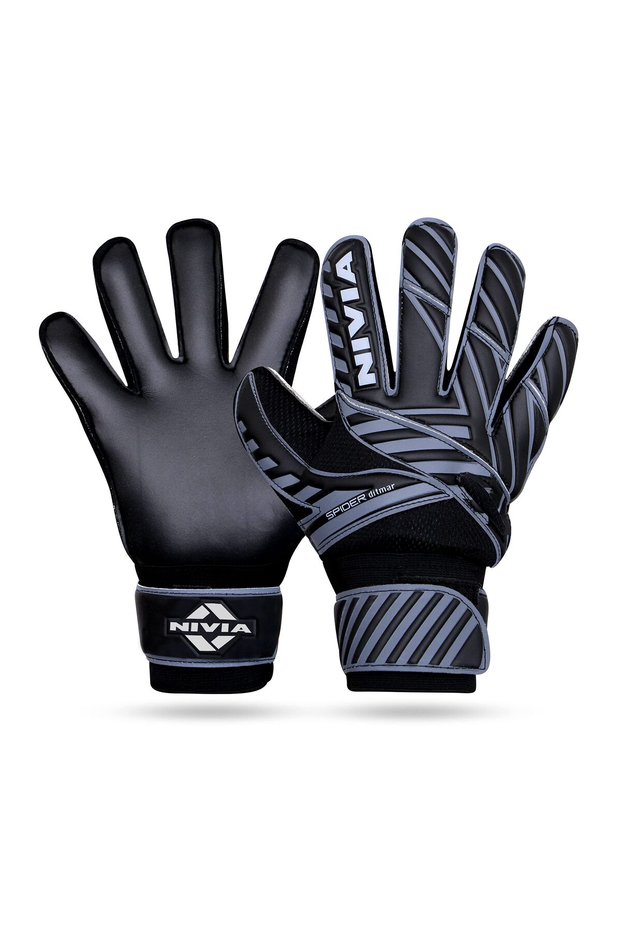 Spider Keeper Gloves (Black, B) | For Men and Women | For Football, Football Goalkeeping