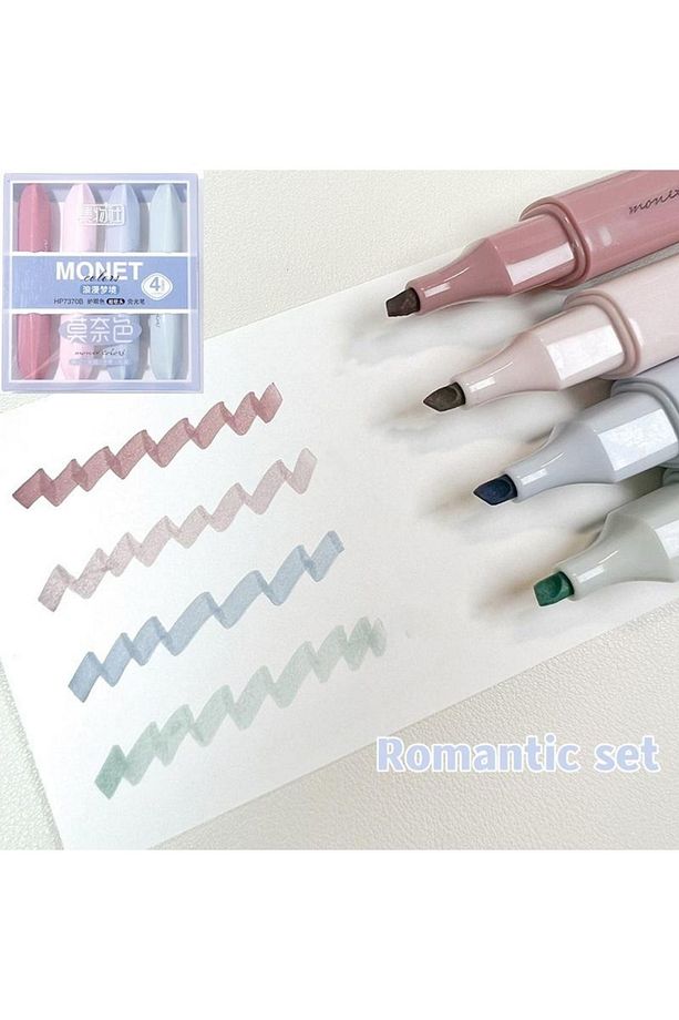 3 Lü Maskara Model Pastel Renkler Fosforlu Kalem Seti 12 Adet - 6