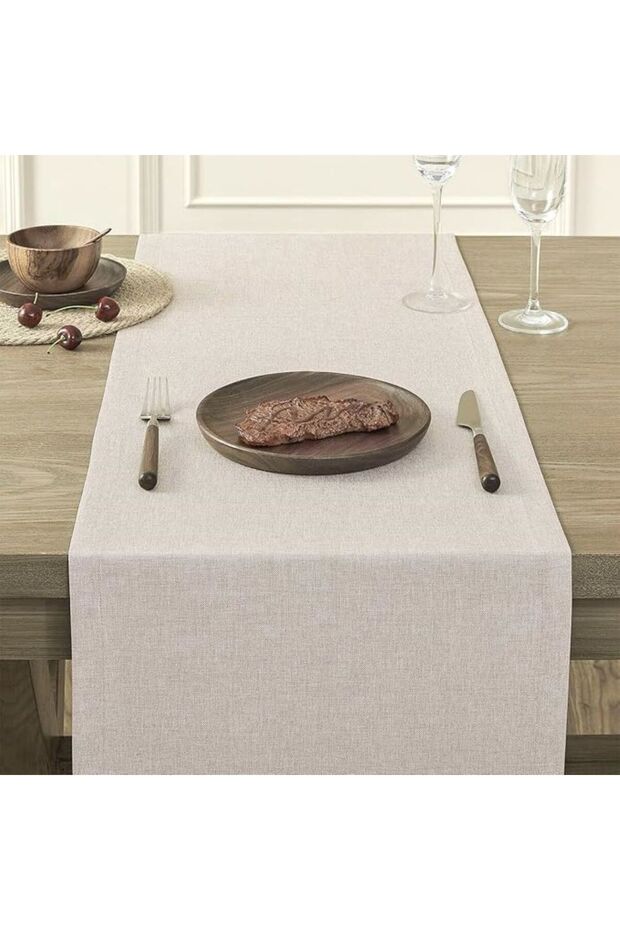 100% Natural Raw Cotton Linen Runner Tablecloth
