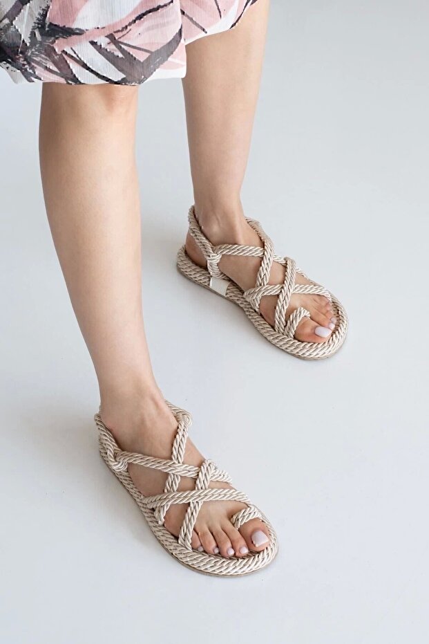 Ψάθινα σανδάλια Bless String String String - 3