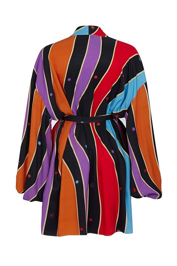 Balon Kollu Kimono - 5