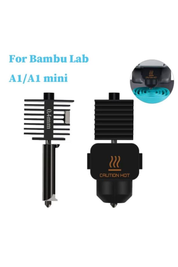 Bambu Lab A1, A1 Mini Hotend Seti - Çelik Nozzle - 5
