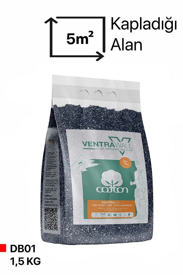 Isı Ve Ses Yalıtımlı Sürülen Duvar Kağıdı | Kendinden Yapışkanlı | Koyu Mavi | Db01- 1,5kg | 5m² - 3