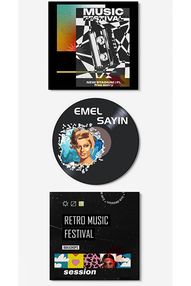 Emel Sayın Plak Duvar Dekoru - 1