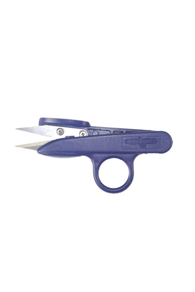 مقص تنظيف خيوط النسيج الأرجواني 12 سم - 1